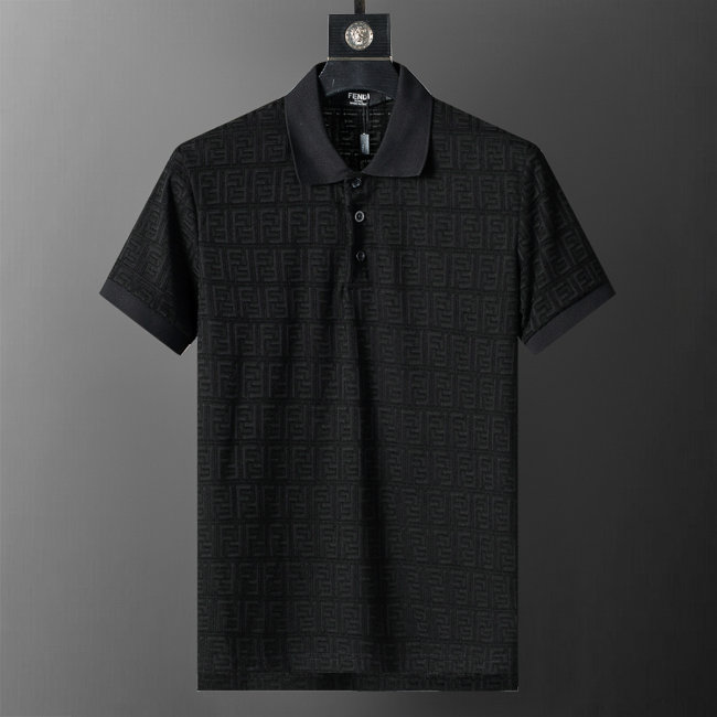5A 26SS Breathable Knit Jacquard Fabric Spring Polo Shirt