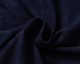 5A 26SS Men's Navy Blue Monogram Jacquard Polo Shirt - Luxury Designer Short Sleeve Shirt
