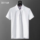5A 26SS Rayon Flock Printing Spring Polo Shirt