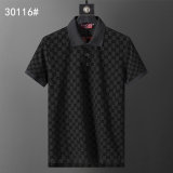 5A 26SS Rayon Flock Printing Spring Polo Shirt
