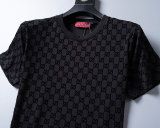 5A 26SS Men's Black GG Supreme Print Short Sleeve T-Shirt - Luxury Designer Casual Top