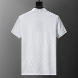 5A 26SS Rayon Flock Printing Spring Polo Shirt