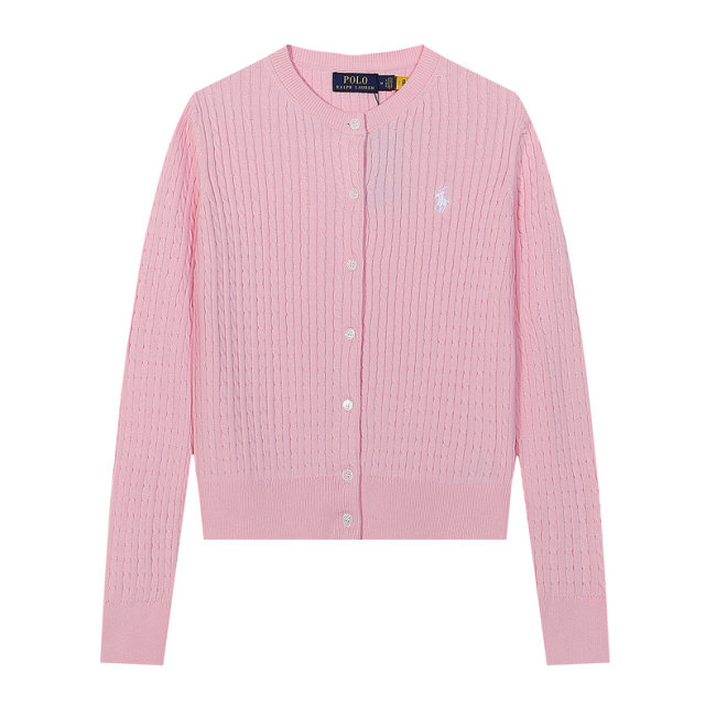Original Women Cable-Knit Cotton Crewneck Cardigan