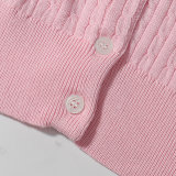 Original Women Cable-Knit Cotton Crewneck Cardigan