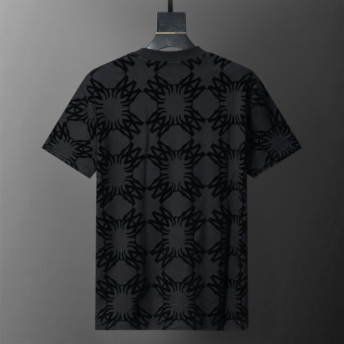 5A 26SS Rayon Flock Printing Spring T-Shirt