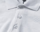 5A 26SS Rayon Flock Printing Spring Polo Shirt