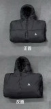 5A ACG Reversible Padded Jacket  Embroidered Logo Men's Winter Puffer Coat Black