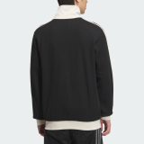 Original Stand Collar Striped Waffle Knit Jacket  Autumn Sports Zipper Coat for Men & Women