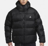 5A ACG Reversible Padded Jacket  Embroidered Logo Men's Winter Puffer Coat Black