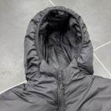 5A ACG Reversible Padded Jacket  Embroidered Logo Men's Winter Puffer Coat Black