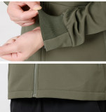 Original Embroidered Logo Men's Hooded Jacket Windbreaker Green