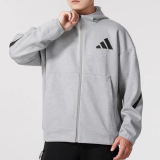Original ZNE Black Label Zip Hoodie Men's  Air Layer Fabric for Lightweight Warmth & Street Style