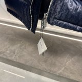Oblique Jacquard Logo Stand Collar Down Jacket