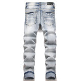 5A Slim Fit Stretch Jeans Vintage Ripped Versatile Men's Pants