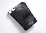 5A Slim Fit Stretch Jeans Retro Versatile Men's Pants Black