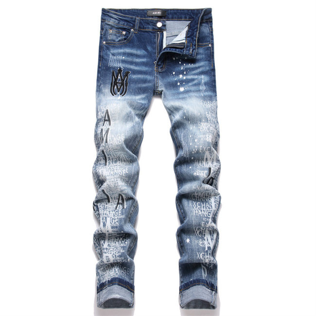 5A Slim Fit Stretch Jeans Versatile Men's Trousers Blue