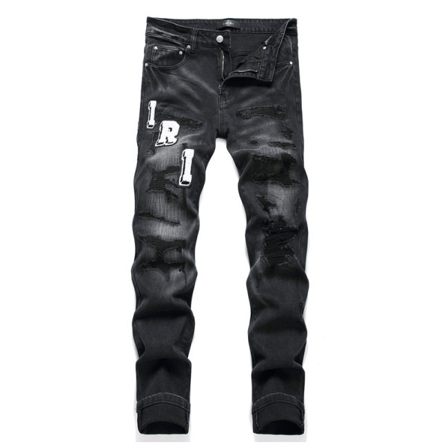 5A Slim Fit Stretch Jeans Retro Versatile Men's Pants Black