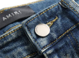 5A Stretch Denim Flare Jeans Men's Trousers Washed Blue