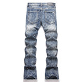 5A Stretch Denim Flare Jeans Gypsophila Diamond Jeans Blue