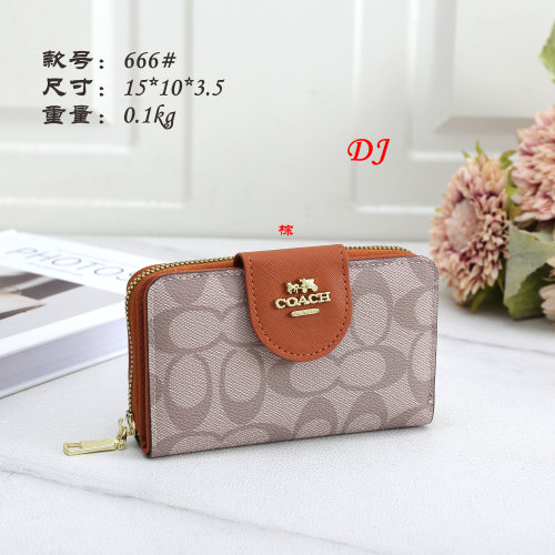 5A Medium Corner Zip Wallet In Signature Canvas 666