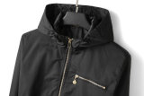 5A Men's Windbreaker Hooded Jacket Black