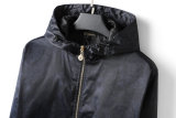5A Men's Windbreaker Hooded Jacket Black