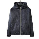 5A Men's Windbreaker Hooded Jacket Black