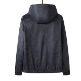 5A Men's Windbreaker Hooded Jacket Black