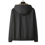 5A Men's Windbreaker Hooded Jacket Black
