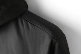 5A Men's Windbreaker Hooded Jacket Black