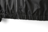 5A Men's Windbreaker Hooded Jacket Black