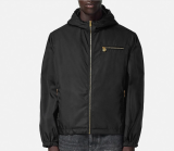 5A Men's Windbreaker Hooded Jacket Black