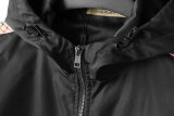 5A Men's Windbreaker Hooded Jacket Black