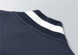 5A Men Breathable Cotton Sports Set Stand Collar Jacket Pant Suit