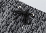 5A Men Breathable Cotton Sports Set Stand Collar Jacket Pant Suit