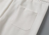 5A Men Breathable Cotton Sports Set Stand Collar Jacket Pant Suit
