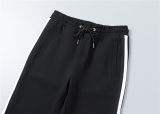5A Men Breathable Cotton Sports Set Stand Collar Jacket Pant Suit
