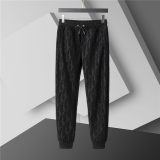 5A Men Breathable Cotton Sports Set Hooded Jacket Pant Suit