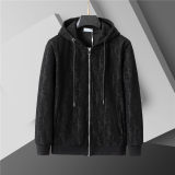 5A Men Breathable Cotton Sports Set Hooded Jacket Pant Suit