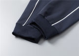 5A Men Breathable Cotton Sports Set Stand Collar Jacket Pant Suit