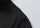 5A Men Breathable Cotton Sports Set Stand Collar Jacket Pant Suit