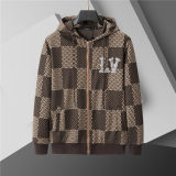 5A Men Breathable Cotton Sports Set Hooded Jacket Pant Suit