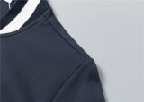5A Men Breathable Cotton Sports Set Stand Collar Jacket Pant Suit