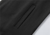 5A Men Breathable Cotton Sports Set Stand Collar Jacket Pant Suit