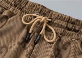 5A Men Breathable Cotton Sports Set Hooded Jacket Pant Suit