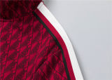 5A Men Breathable Cotton Sports Set Stand Collar Jacket Pant Suit
