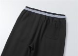 5A Men Breathable Cotton Sports Set Stand Collar Jacket Pant Suit