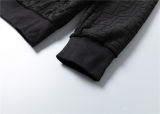 5A Men Breathable Cotton Sports Set Hooded Jacket Pant Suit