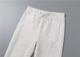 5A Men Breathable Cotton Sports Set Stand Collar Jacket Pant Suit