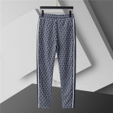 5A Men Breathable Cotton Sports Set Stand Collar Jacket Pant Suit